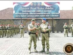 Panglima Pimpin serah Terima kepemimpinan Yonbekang 2 dan Denpom Divif 2 Kostrad