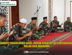 Sambut Tahun Baru 2026, Kodim 0906/Kutai Kartanegara Gelar Doa Bersama
