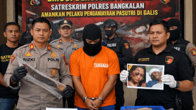 Emosi Berujung Petaka, Satreskrim Polres Bangkalan Amankan Pelaku Penganiayaan Pasutri di Galis