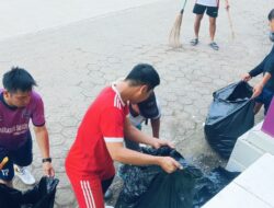 Tim Pickleball Enrekang Gelar Aksi Bersih-Bersih di Lapangan Abubakar Lambogo