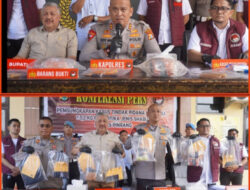 Gagalkan Peredaran Sabu Seberat 3,2 Kg Polres Pinrang Gelar Konferensi Pers
