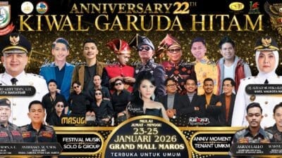 FESTIVAL MUSIK DAN SENI MERIAHKAN HUT KE-22 KIWAL GARUDA HITAM DI MAROS