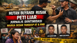 Desa Buyandi Menangis: Hutan Dirusak PETI, Wartawan Diintimidasi, Warga Desak Mabes Polri Tangkap AT Alias Vian dan RNB Alias Ricky