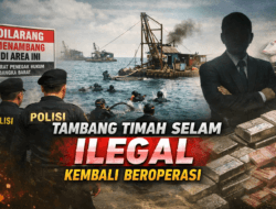 Meski Ditertibkan, Tambang Timah Selam Ilegal Kembali Muncul di Bangka Barat