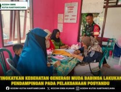 Tingkatkan Kesehatan Generasi Muda Babinsa Lakukan Pendampingan Pada Pelaksanaan Posyandu