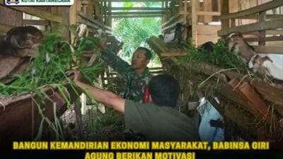 Bangun Kemandirian Ekonomi Masyarakat, Babinsa Giri Agung Berikan Motivasi