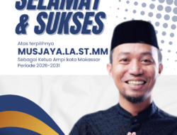 Pimpinan Umum Mello TV News Ucapkan Selamat kepada Musjaya La ST MM atas Terpilihnya sebagai Ketua AMPI Kota Makassar