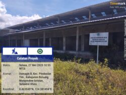 Pasar Tipe C Domagin Rp6 Miliar Diduga Jadi Monumen Mangkrak, Publik Tantang Kejaksaan Agung dan Komisi Pemberantasan Korupsi Bongkar Dugaan Korupsi.