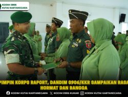 Pimpin Korps Raport, Dandim 0906/Kkr Sampaikan Rasa Hormat dan Bangga
