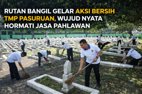 RUTAN BANGIL GELAR AKSI BERSIH TMP PASURUAN, WUJUD NYATA HORMATI JASA PAHLAWAN