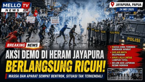 Aksi Demo di Heram Jayapura Berujung Ricuh, Dugaan Provokasi dan Koordinasi Massa Disorot