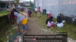 Ketua RW 02 kelurahan Sudiang kecamatan biring kanaya H.Nasaruddin Pimpin Kerja Bakti Warga di Tunas Jaya