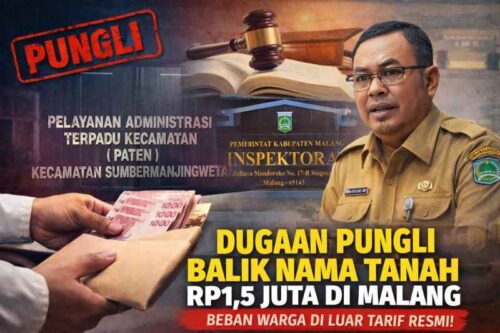 Diduga Pungli Balik Nama Tanah Rp1,5 Juta di Malang, Camat Sumawe: Tidak Boleh Sebesar Itu!