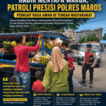 Hadir Menyapa Warga, Patroli Presisi Polres Maros Perkuat Rasa Aman di Tengah Masyarakat