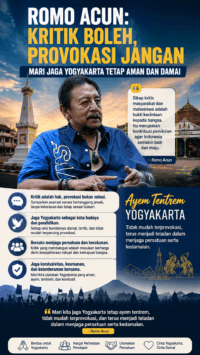 Romo Acun: Kritik Boleh, Provokasi Jangan; Mari Jaga Yogyakarta Tetap Aman dan Damai