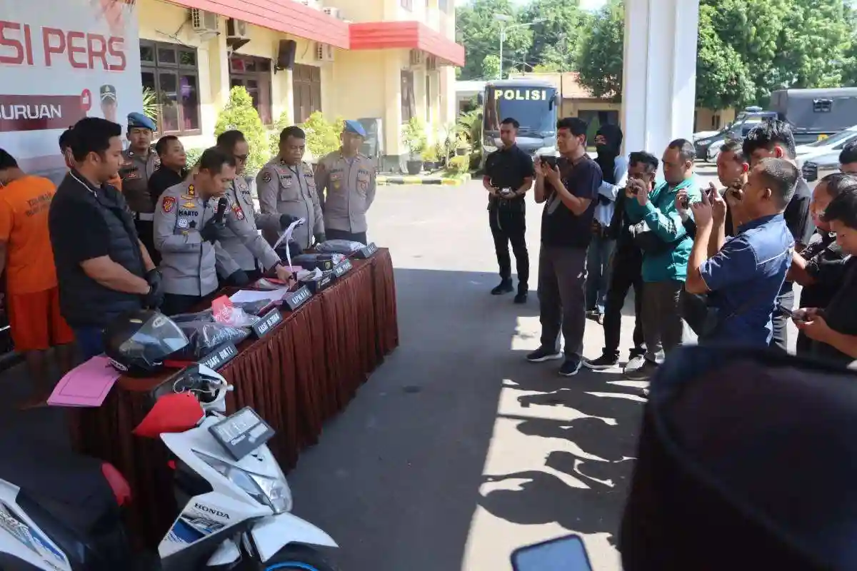 Polres Pasuruan Ungkap Tiga Kasus Menonjol, Pelaku Jambret Maut hingga Penembakan Airsoft Gun Berhasil Ditangkap