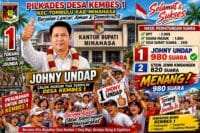 Johny Undap Menang Pilkades Kembes Satu, Raih 980 Suara dan Ungguli Stein Jenni Kindangen