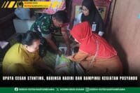 Upaya Cegah Stunting, Babinsa Hadiri dan Dampingi Kegiatan Posyandu