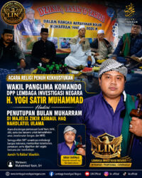 Wakil Panglima Komando DPP LIN H. Yogi Satir Muhammad Hadiri Dzikir, Yasin, dan Tahlil Penutupan Bulan Muharram di Majelis Zikir Asmaul Haq Nahdlatul Ulama