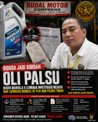Diduga Jadi Korban Oli Palsu, Wadir Mandala II Lembaga Investigasi Negara Siap Tempuh Jalur Hukum, Minta Aparat Uji Laboratorium Produk Oli