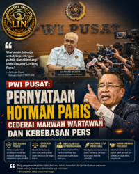 PWI Pusat: Pernyataan Hotman Paris Dinilai Cederai Marwah Wartawan dan Kebebasan Pers