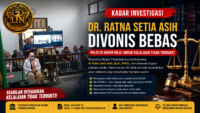 dr. Ratna Setia Asih Divonis Bebas, Majelis Hakim Tegaskan Unsur Kelalaian Medis Tidak Terbukti