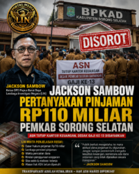 ASN Tutup Kantor Keuangan, Jackson Sambow Pertanyakan Pinjaman Rp110 Miliar Pemkab Sorong Selatan