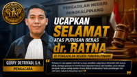 Gerry Detriyadi, S.H. Ucapkan Selamat atas Putusan Bebas dr. Ratna, Tekankan Pentingnya Menghormati Putusan Pengadilan