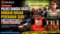 Polres Bangka Barat Bongkar Dugaan Peredaran Sabu di Pondok Kebun Sawit, Dua Terduga Pelaku Diamankan