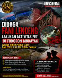 Diduga Fani Lendeng Lakukan Aktivitas PETI di Tobogon Modayag, Warga Desak Aparat Selidiki Dugaan Penggunaan Sianida
