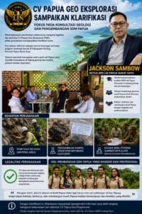 CV Papua Geo Eksplorasi Sampaikan Klarifikasi: Fokus pada Konsultasi Geologi dan Pengembangan SDM Papua