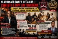Klarifikasi Owner Megamas, LSM GTI dan DPP LIN Tegaskan: Proses Hukum Tetap Jalan, Kelalaian Jangan Disebut Musibah.