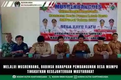 Melalui Musrenbang, Babinsa Harapkan Pembangunan Desa Mampu Tingkatkan Kesejahteraan Masyarakat