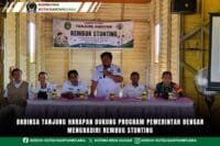 Babinsa Tanjung Harapan Dukung Program Pemerintah Dengan Menghadiri Rembug Stunting