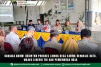 Babinsa Hadiri Kegiatan Progres Lomba Desa Cantik Berbasis Data, Wujud Sinergi TNI Dan Pemerintah Desa