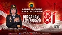 HUT ke-81 RI, Kapolres Bangka Barat Sampaikan Pesan Kemerdekaan