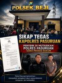 Polres Pasuruan Nonjobkan Anggota Reskrim Polsek Beji, Wujud Komitmen Transparansi Penanganan Dugaan Penganiayaan