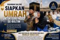 Rahman Salehe Siapkan Umrah untuk Guru Ngaji Se-Boltim.