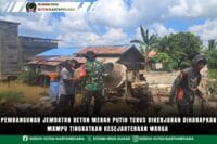 Pembangunan Jembatan Beton Merah Putih Terus Dikerjakan Diharapkan Mampu Tingkatkan Kesejahteraan Warga