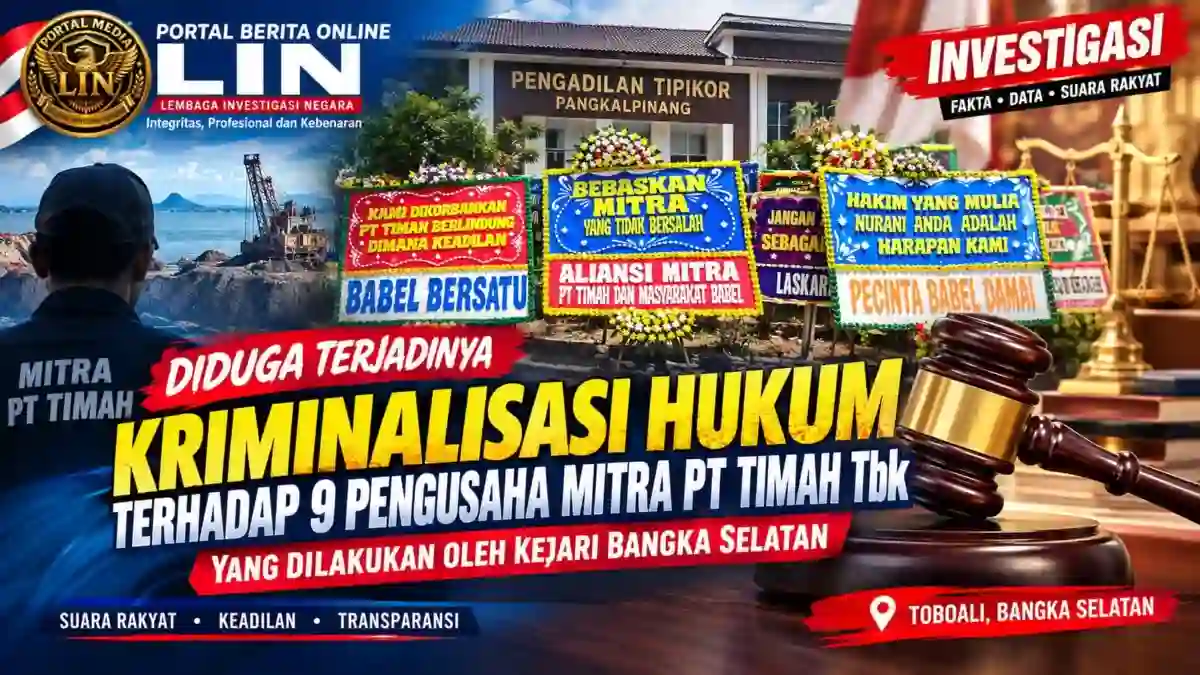 Diduga Kriminalisasi, Ketua PPM Bangka Selatan Soroti Proses Hukum 9 Mitra PT Timah