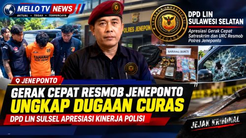 DPD LIN Sulsel Apresiasi Gerak Cepat Satreskrim Polres Jeneponto Ungkap Dugaan Curas