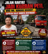 JALAN RAKYAT JADI KORBAN PETI, WNA MR. HONGGO DISOROT—KAPOLDA SULUT DIMINTA BERTINDAK!
