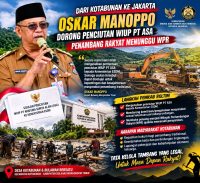 DARI KOTABUNAN KE JAKARTA: OSKAR MANOPPO DORONG PENCIUTAN WIUP PT ASA, PENAMBANG RAKYAT MENUNGGU WPR