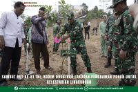 Sambut HUT ke-81 TNI, Kodim 0906/Kkr Lakukan Penanaman Pohon untuk Kelestarian Lingkungan