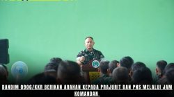 Dandim 0906/Kkr Berikan Arahan kepada Prajurit dan PNS melalui Jam Komandan